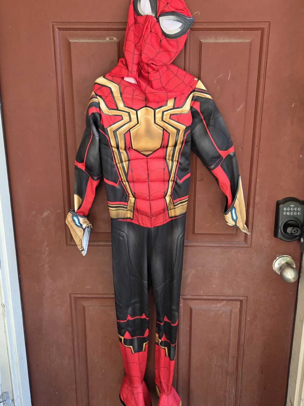Spider-man No Way Home Muscle Light Up 4/6 Jumpsuit Cosplay Suit Costume